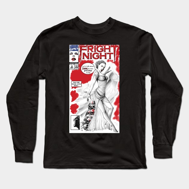 Fright Night 2 Regine Comic Long Sleeve T-Shirt by DougSQ
